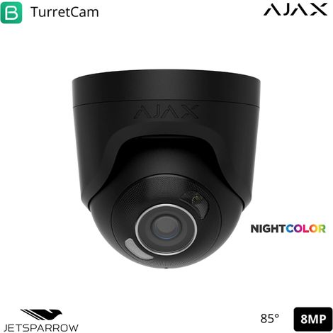 126266 - TVCC - TurretCam HL (8 Mp/4 mm) - Cámara HL cableada (8 Mp/4 mm) - color black - Ajax videovigilancia