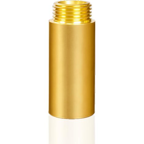 Mamelon double G1/2" (Ø 20mm) laiton mâle,4 pièces hexagonal G1/2"M/M,Raccord de jonction 2 x M Raccord fileté,Double mamelon Raccords en convient pour l'eau potable Rallonge Robinet G1/2 50 mm (1/5)