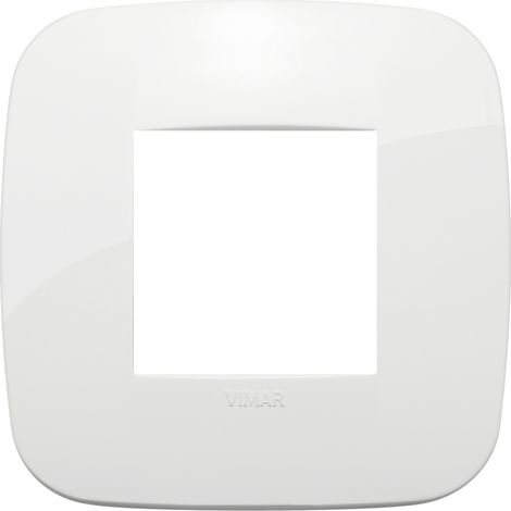 Placca Round 2M bianco scatola rotonda Vimar Arkè 19672.84