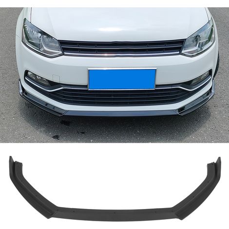 Fahrzeugmodifikation für Volkswagen Polo Mk5 6C (2015-2017) von K·SEEK DESIGN: Dreiteilige, mattschwarze Frontlippe (übergroß) (1/5)