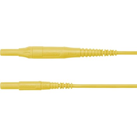 Schützinger Cavo di misura Spina 4 mm Spina 4 mm 200.00 cm Giallo 1 pz. (1/2)