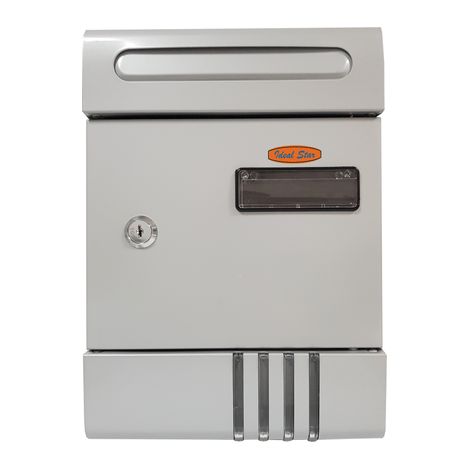 Cassetta Postale Ideal Star in Acciaio Cm 204 x 65 x 290H Argento
