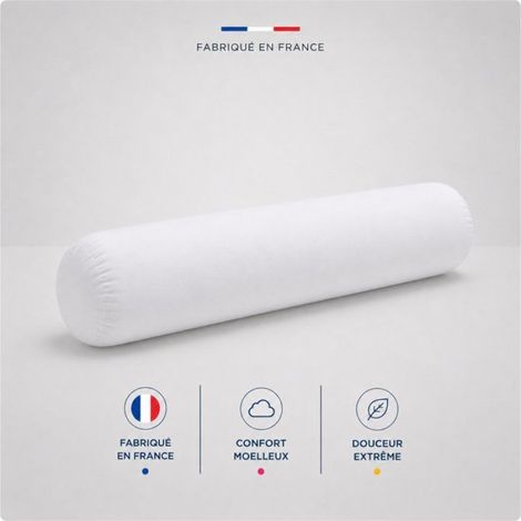 Traversin Microfibre - BLANREVE - 90 cm - Blanc (1/2)