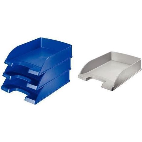 Bac A Courrier - Format A4 - Polystyrène Gel - Empilable Vertical Ou En Gradins - 5 Pièces