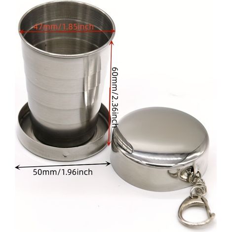 Mini-gobelet pliable de 75 ml pour le camping et la randonnée en plein air (1/5)