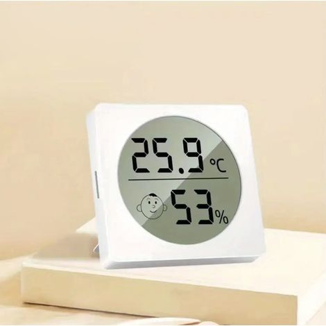 Hygromètre numérique, thermomètre d'intérieur, mesureur d'humidité, mini-mesureur d'humidité, thermomètre d'ambiance avec affichage de la température et de l'humidité (1/5)