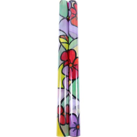 Film Adhésif pour Vitres en PVC Motif Fleur, Autocollant sans Colle Facile à Positionner, sans Résidu, Protection Soleil pour Bureau et Salle de Classe (1/5)