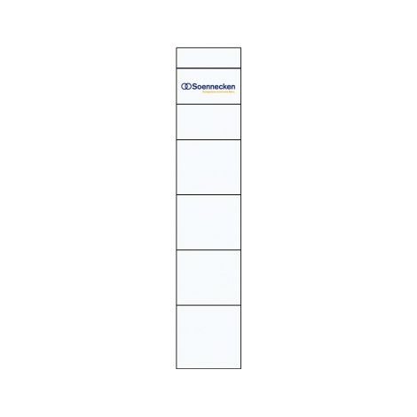 SOENNECKEN Rückenschild Soennecken schmal/kurz 30 x 190 mm (B x H) weiß 10 St./Pack. (1/2)