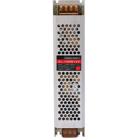 Alimentation à découpage LED ultra plate 12V 150W transformateur industriel intérieur