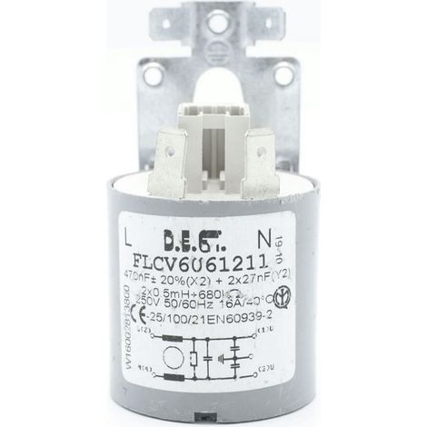 Ersatzteil - Original-Parasitenfilter -  - ARISTON HOTPOINT, WHIRLPOOL, INDESIT, IGNIS, BAUKNECHT