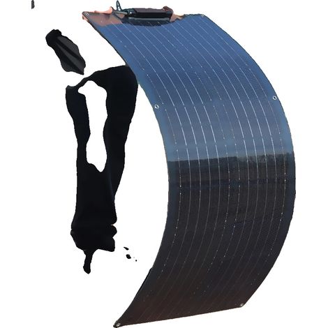 Solarpanel, semi-flexibel, wasserdicht, 80w schwarz 820x370mm (1/2)