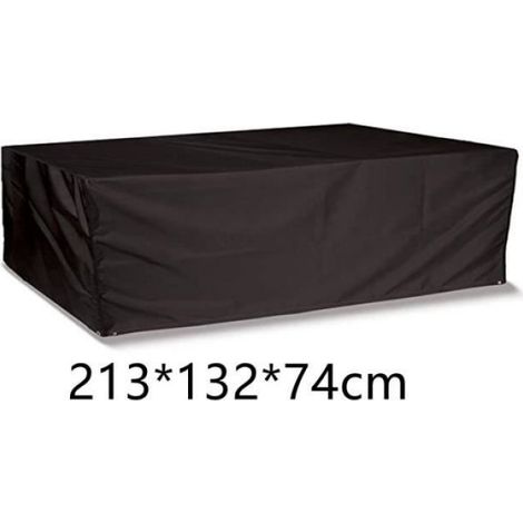 1 Housse de protection, Tissu Oxford 210D, Imperméable, Résistant aux UV, Pour table et chaise de jardin (1/3)