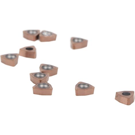 Kit de 10 plaquettes de tournage en carbure pour fraiseuse CNC, compatible avec WCMX030208FN (1/5)