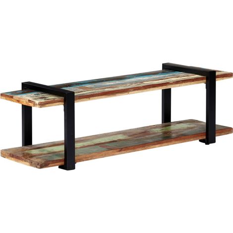 TV-Regal 130x40x40 cm Altholz Massiv
