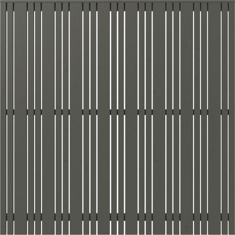 Plus Zaun Tangent 180 x 180 cm umbragrau fungizidbehandelt (1/3)