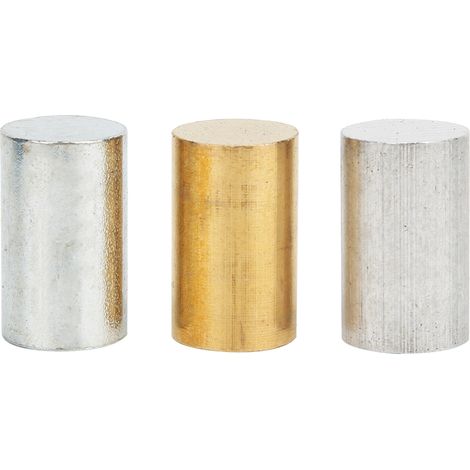Kit de cylindres en laiton, fer et aluminium - Ensemble de 3 pièces pour expériences physiques scolaires, outil pédagogique primaire. (1/5)
