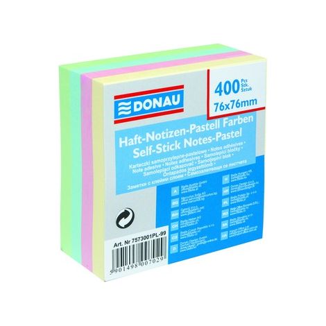 Donau selbstklebender Würfel 76x76mm 1x400 Pastell