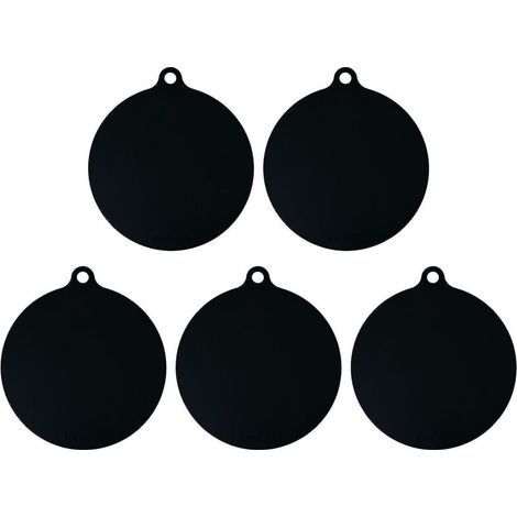 CREA 5 Pack Electric Induction Hob Protector Mat Anti-slip Mat , Black--