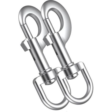 2 Boucles pour Laisse de Chien, Boucles pivotantes en Acier Inoxydable, Boucles pivotantes pour Laisse de Chien et activités de Plein air, Boucles Multifonctions pour Porte-clés et Accessoires (1/5)