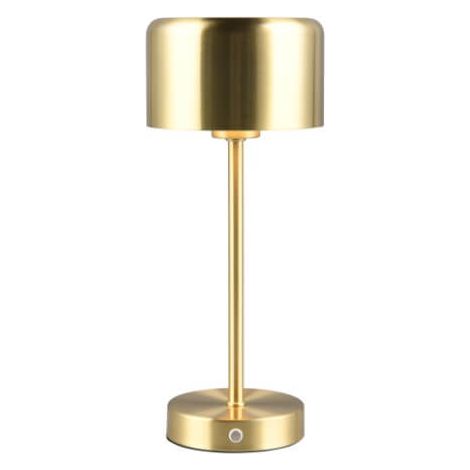 Lampe de table rechargeable Jeff RL, LED tactile, laiton mat (1/3)