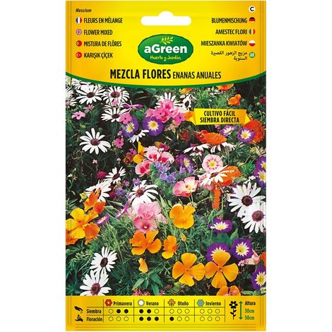 Beutel mit Samenmischung aus einjährigen Zwergblumen 300593BOLSH Agreen