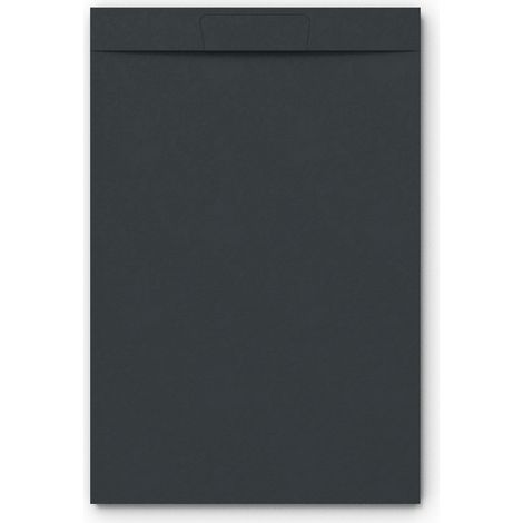 Mineralguss-Duschwanne extra flach VORTEX Schieferoptik Anthrazit 70x150 cm
