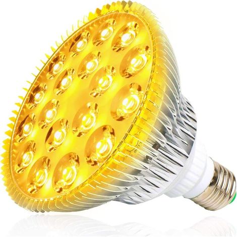 Plant Grow Light, 54W Sunlike Full Spectrum Indoor Grow Light E27 LED Bulb for Indoor Plants, Greenhouses, Gardens, Flowers, Seedlings, and Flowering (1/5)