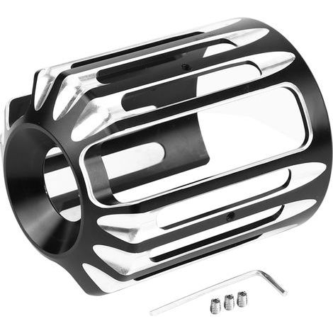 UPALDHOU Couverture de Filtre à Huile de Moto en Aluminium CNC, Finition Noire, Conception Réutilisable, Remplacement Direct, pour XL883 Modèles de Tournée Alliage d'Aluminium usiné CNC (1/5)