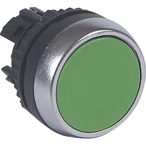 Tête pousser-pousser affleurante non-lumineuse IP69 Osmoz composable vert