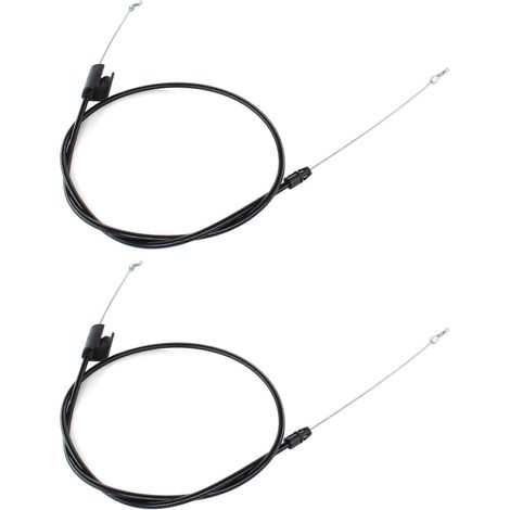 2 câbles de commande pour tondeuse à gazon Troy Bilt MTD Cub Cadet 946-1130 746-1130 9461130 MTD, plateau de coupe de 22 pouces, série 038 (1/5)