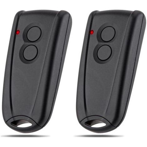 Télécommande porte de garage et volet roulant sans fil 2 boutons 433MHz, compatible Ecostar RSC2-433 RSE2-433, lot de 2 (1/5)