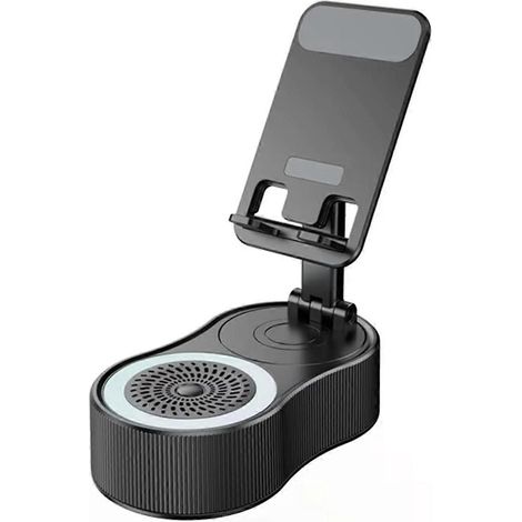 360° drehbare Handyhalterung mit Liftfunktion, Schwarz (1/5)