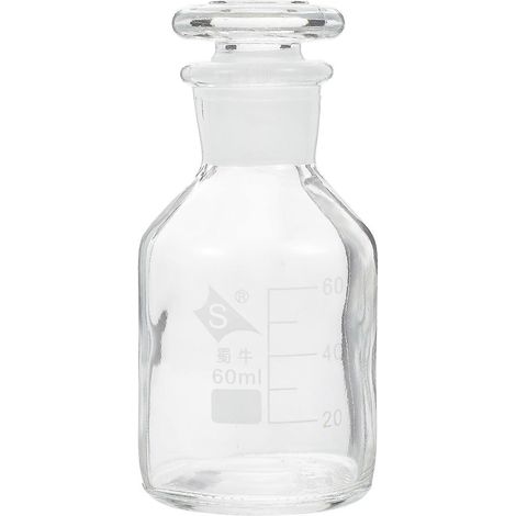 Flacon en verre à large ouverture pour réactifs de laboratoire (1 pièce)-8.5X4.5CM (1/4)