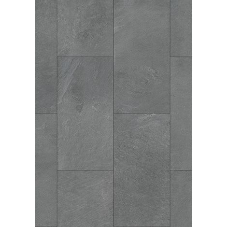 Mexen Grey Dark pannelli in vinile 610 x 305 mm SPC 6,5 mm, sottofondo IXPE 1,5 mm, 4 V-Fuga, Ardesia - F1159-0610-305-505-4V1-9 (1/2)