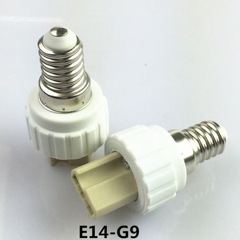 Douille de lampe convertisseur E14 vers G9 en stock, culot de lampe pour test de vieillissement, PBT ignifugé avec certification CE. (1/5)