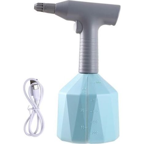 DBBEGK Elektrischer Sprüher mit Sprühdüse, tragbarer Wassersprüher für Rasen und Garten (Blau 1 L) (1/5)