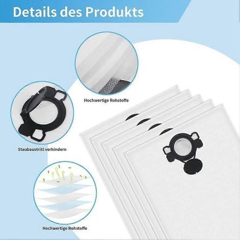 Sacs pour aspirateurs Nilfisk Alto Aero 20/21/25/26/31, Makita VC2000L, VC2010L, VC2012L, VC2511L, VC3011L et VC3012L (1/5)