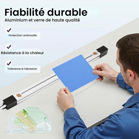 Machine à Cintrer Acrylique Plieuse Plastique Fil Chaud 600mm plieuse acrylique plastique PVC chauffage chauffage plieuse 800W 220V pour Panneau Organique et Divers Matériaux Thermoplastiques (1/5)
