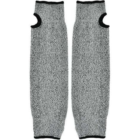 Manchon de Protection pour Bras, Manches Anti-coupures Manchon pour Bras de Sécurité Gants de Ttravail à Manches Lues Résistant aux Coupures pour Jardin Cuisine et Travaux Agricoles (45cm) (1/4)