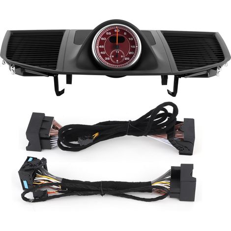 Chronomètre de couverture supérieure de tableau de bord de voiture adapté pour Porsche MACAN 20142020(Chronomètre rouge)