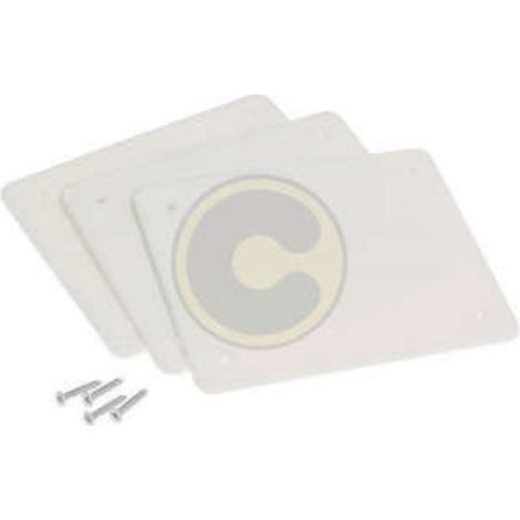 capuchon de rechange couvercle encastrA  pour boA te boA te 92x92 mm blanc