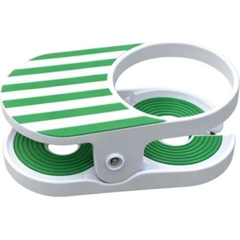 Porte-gobelet à clipser – Sécurisez votre boisson n'importe où, porte-gobelet pour chaise de plage avec pince, porte-gobelet portable pour bureau, table, piscine, salon, croisière en plein air (vert x (1/5)
