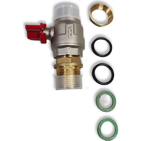 Roth Absperrkugelhahn DN20 Griff rot Ersatzteil FlatConnect