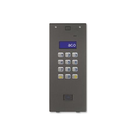Zentrale Domofonisch Aco CDNP7ACC-St-V2 Aluminium LCD