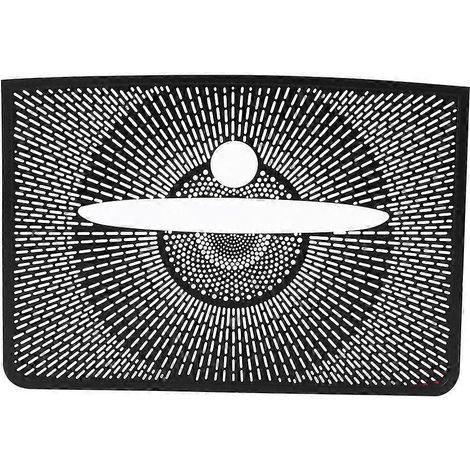 Cache-haut-parleur de tableau de bord en alliage d'aluminium noir, compatible avec Mercedes-Benz GLK 2013-2015 (1/4)
