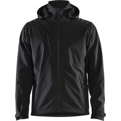 Veste de travail softshell stretch 2D 4749 - Noir/Noir XL (1/2)