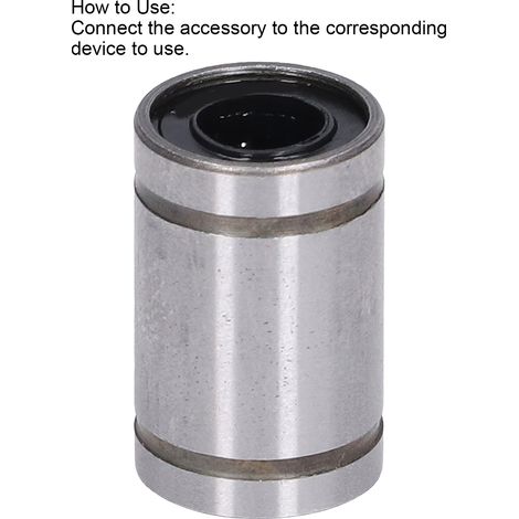 10 pièces de roulements à mouvement linéaire pour axes optiques, chariots de test, pièces de rechange pour cadres de test, diamètre intérieur 6 mm, diamètre extérieur 12 mm, LM6UU (1/5)
