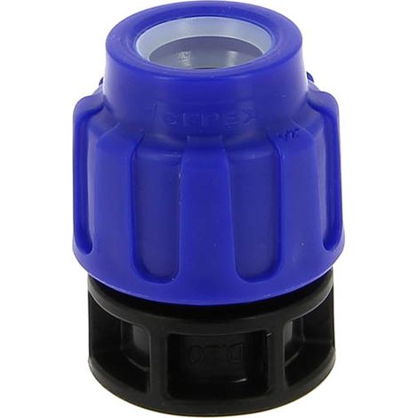 Bouchon polypropylène compression 16bar PE Ø20