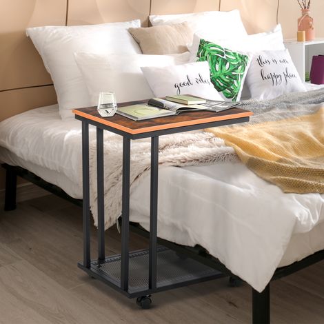 Table de salle à manger, style campagnard, plateau laqué, bois, 150 x 80 cm, marron