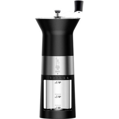 BIALETTI - MOULINA CAFE MANUEL INOX NOIR MAT (1/8)